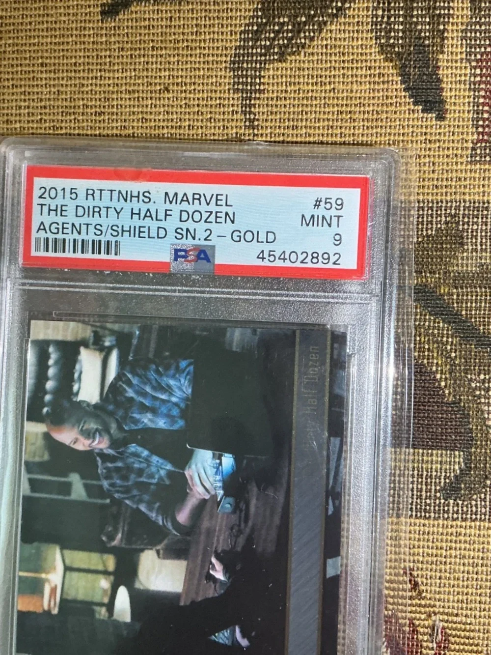 2015 Marvel Agents of Shield The Dirty Half Dozen #59 numbered 010/100 PSA 9